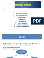 Batteries Setting: New Emerson Rect, Old Emerson Rect, Huawei Rect, Eltek Rect