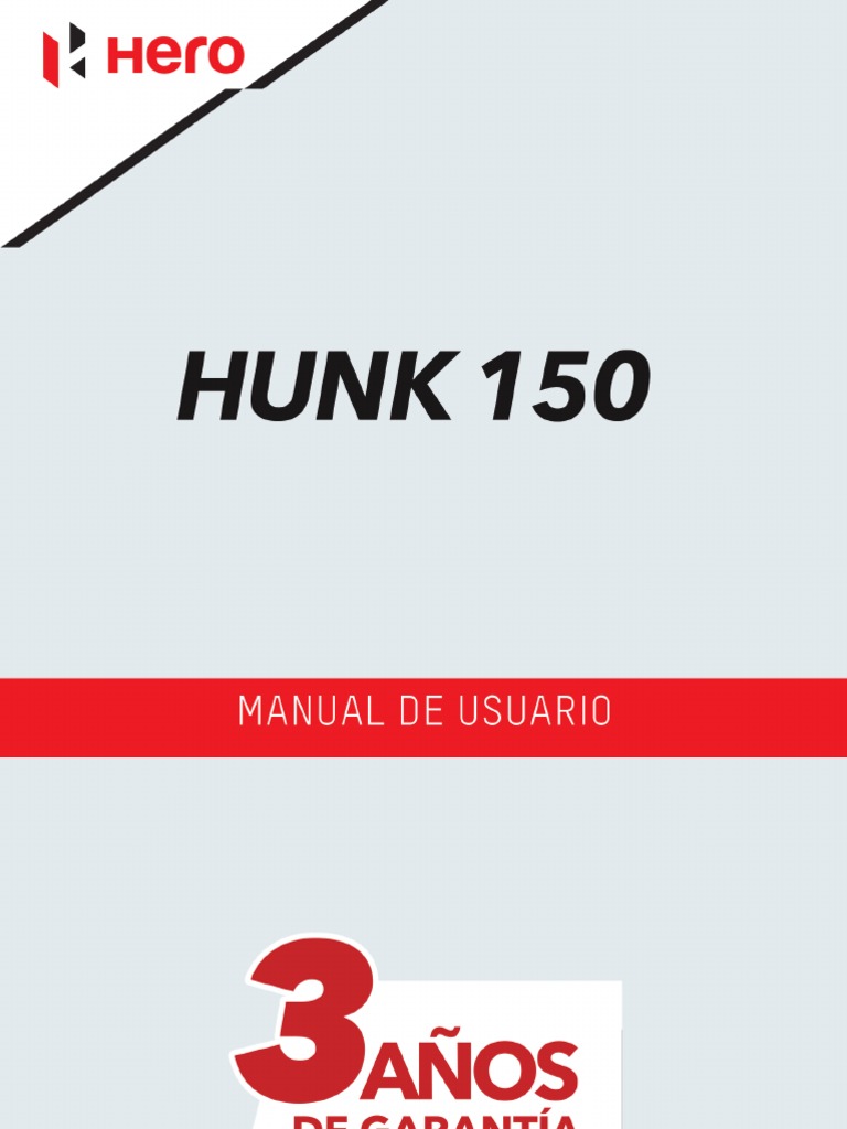 HUNK150 Manual de Usuario PDF Motocicleta Casco
