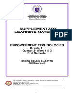 Supplementary Learning Materials: Empowerment Technologies Grade 11
