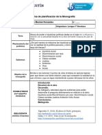 Esquema de Monografía de Lengua y Literatura