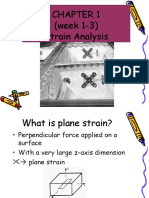 Plane Strain and Stress Analysis