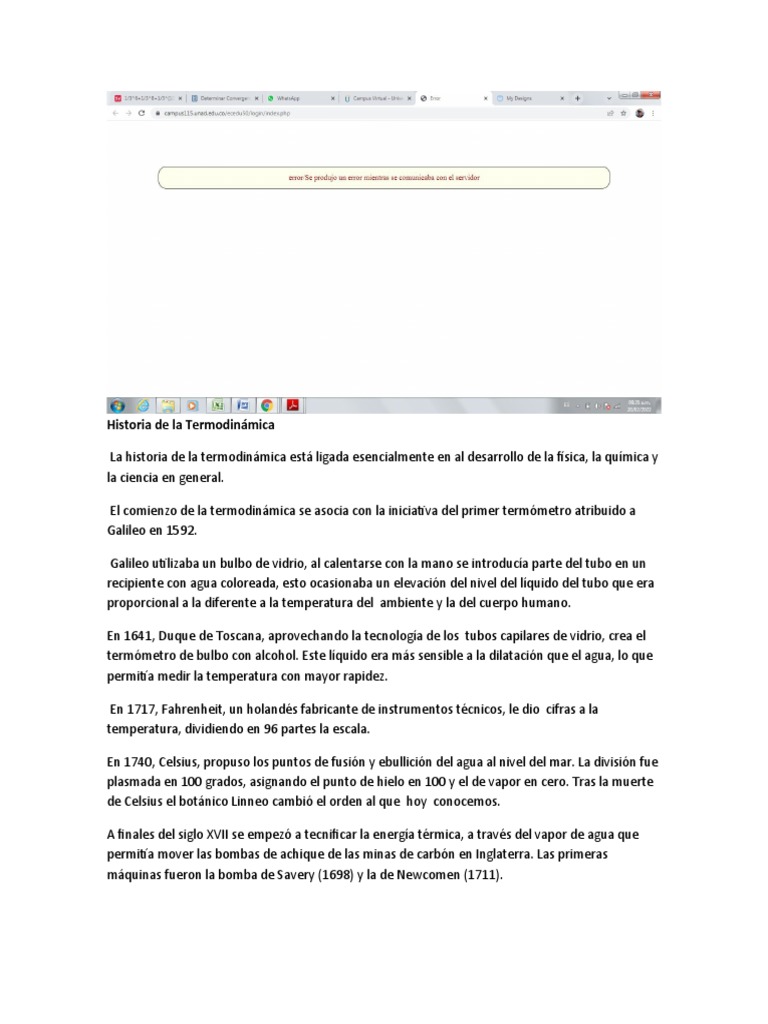 Historia de La Termodinámica PDF