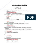 Level III: Automotive Engine Service