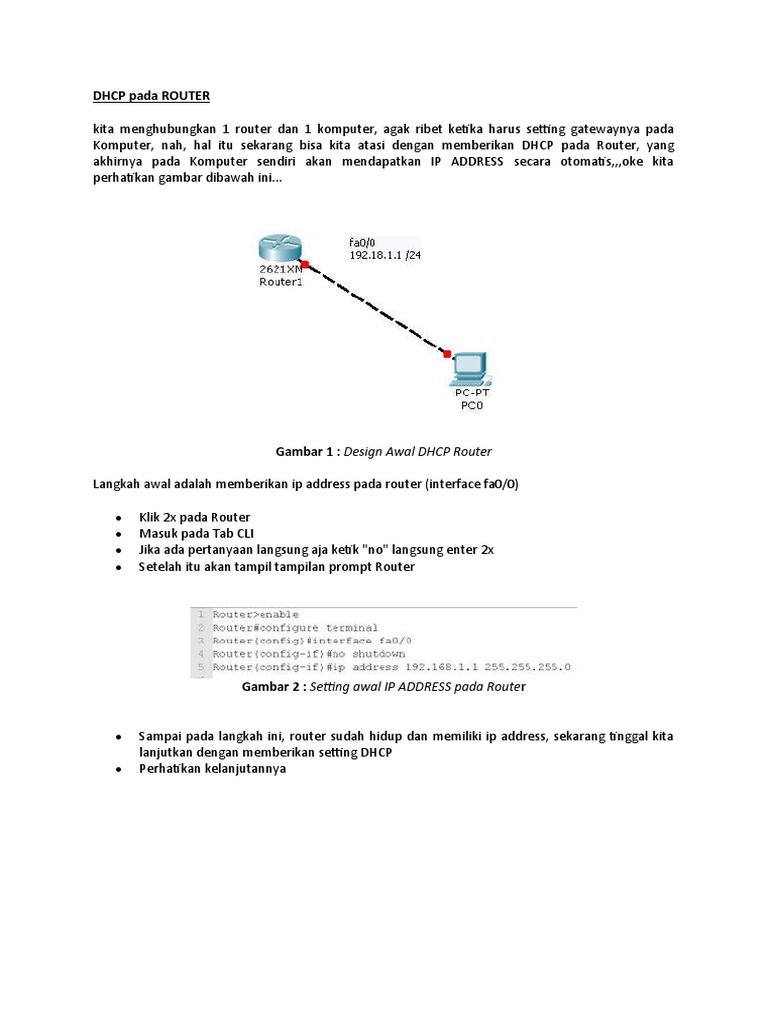 Pengaturan DHCP pada Router | PDF | Game & Aktivitas
