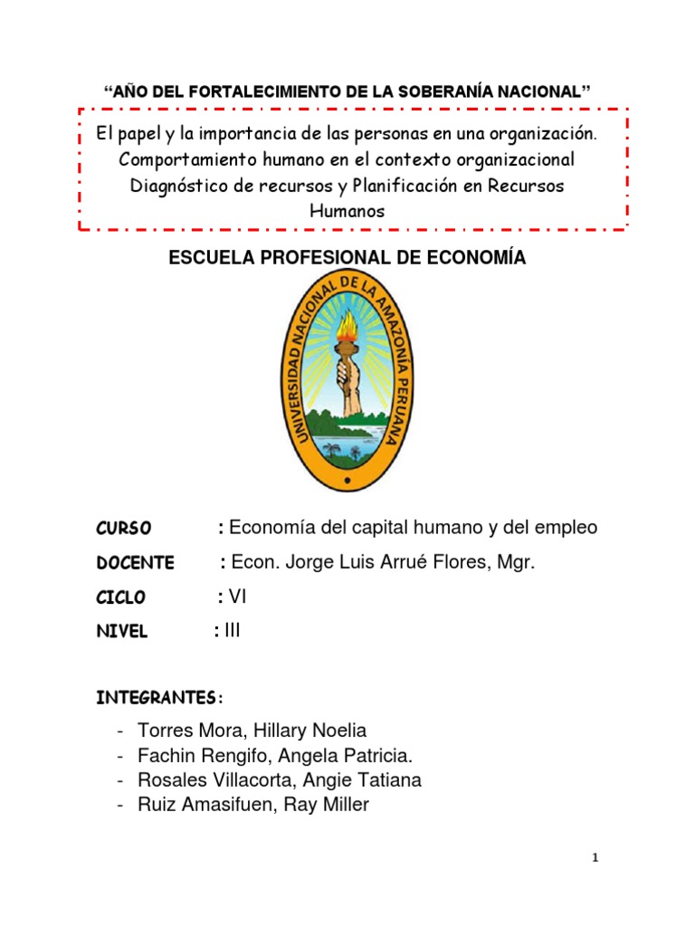 Capital Humano | PDF | Gestión de recursos humanos | Planificación