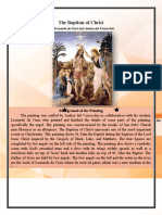 The Baptism of Christ By: Leonardo Da Vinci and Andrea Del Verrocchio