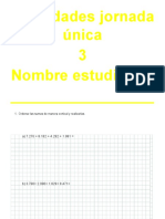 Actividades Jornada Única Tercero 2021