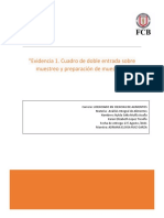 Métodos de muestreo y preparación de muestras alimentarias