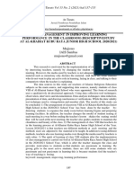 Class Management in Improving Learning Performance in The Classroom (Descriptivestudy at Al-Khairat Kubu Raya Junior High School 2020/2021)