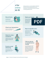 Procedures for Self-Quarantine Under Covid-19