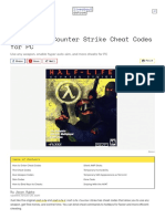 Half-Life - Counter Strike Cheat Codes For PC