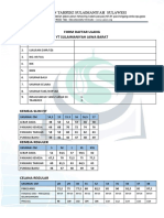 Form Daftar Ulang