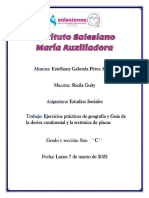 Ejercicios Prácticos de Geografía y Guía de La Deriva Continental y La Tectónica de Placas