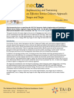 Implementing and Sustaining An Effective Service Delivery Approach: Stages and Steps