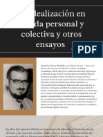 La Idealización en La Vida Personal y Colectiva y Otros Ensayos. Por Diana C. Montaña y Cristian Chango.