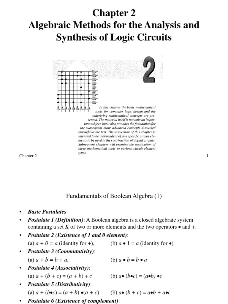 Boolean Algebra Fundamentals Explained | PDF | Logic Gate | Logic