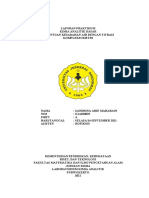 Praktikum Analitik Dasar Acara 4