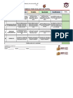 5 Rubrica para Evaluar Un Cartel