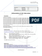 Interpretation of Cell Data Values: Example