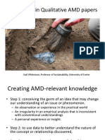 Discoveries in Qualitative AMD Papers on AMD Research