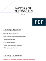 Factors of Polynomials 03