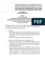 Hasil Seleksi TPM P3-TGAI BBWS Pemali Juana 2022