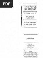 The Poetry Of Things Marianne Moore And Francis Ponge Cognitive Science Psychology