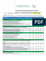 Alexandra Depner 7th Grade Teacher Performance Evaluation Form 2021 2022