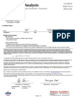 Certi Icate of Analysis: Turbidity 20 NTU Calibration Standard - Formazin