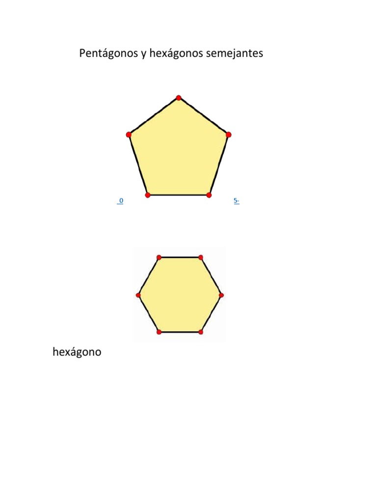 Explorando las similitudes geométricas entre pentágonos y hexágonos ...