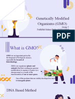 Genetically Modified Organisms (GMO) : Group 5 Fadhillah Rahma Purba (4193342004) Gresia Palentina Sarah Nurfadhilah P