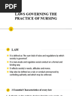 Laws Governing The Practice of Nursing