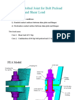 Analyses of Bolted Joint For Bolt Preload and Shear Load