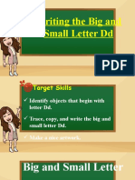 1E. Writing Big and Small Letter DD