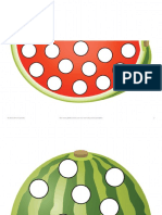 Fise de Colorat Lucru Pepene Watermelon
