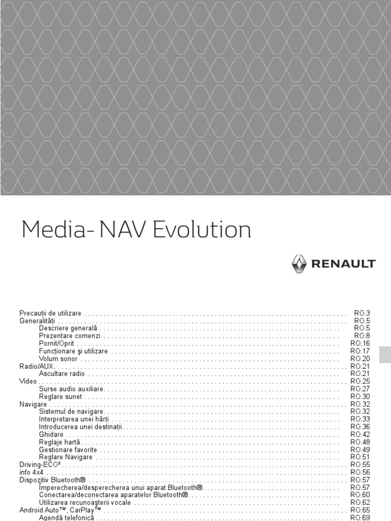 Media Nav Evolution RO NX1332-2 | PDF