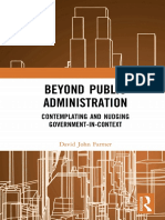 Beyond Public Administration Contemplating and Nudging Government-in-Context by David John Farmer 