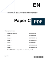 Paper C: European Qualifying Examination 2017