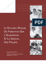 Le Nouveau Manuel De Formation Sur L’Elaboration Et La Gestion Des Projets (Corps De La Paix)