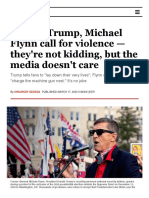 Donald Trump, Michael Flynn Call For Violence - They'Re Not Kidding, But The Media Doesn't Care