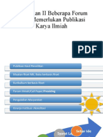 Pertemuan II Penulisan Publikasi Ilmiah