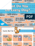 T Eal 105 Daily Routines Speaking Activity The Daily Routines of A Cat A Spy and The Queen - Ver - 1
