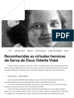 Reconhecidas As Virtudes Heroicas Da Serva de Deus Odette Vidal - Print - Vatican News