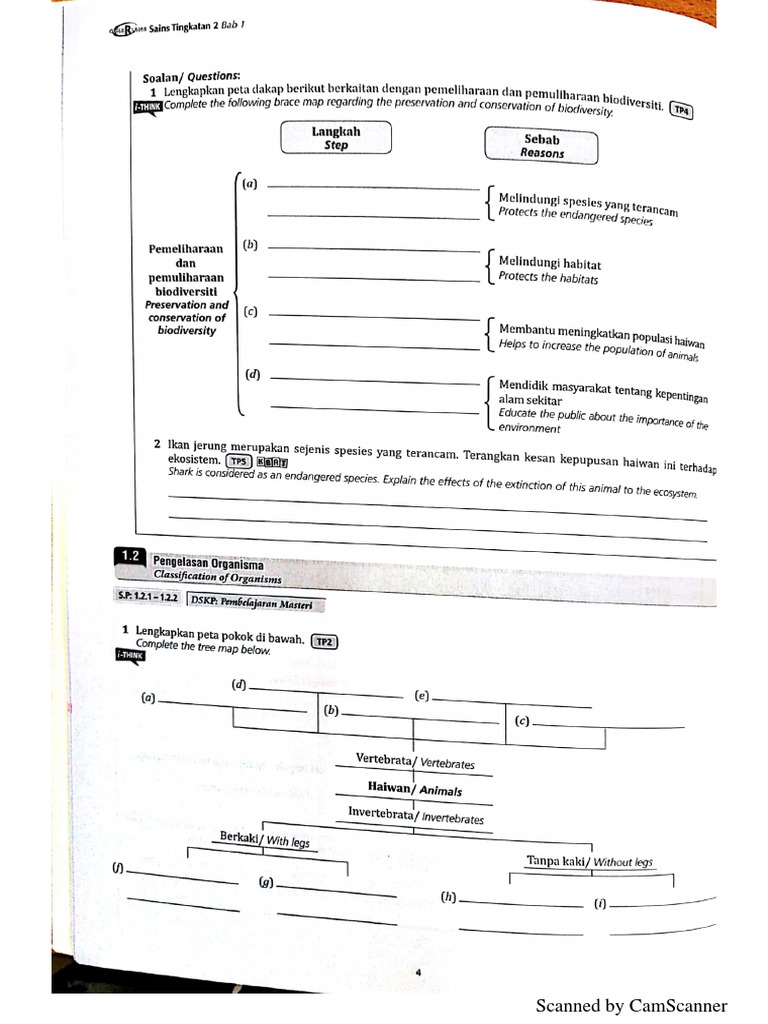 EXERCISE Chapter 1 SCIENCE FORM 2 | PDF