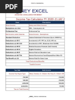 Income Tax Calculator FY 2020 2021