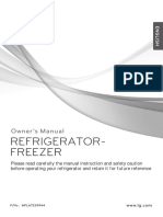 Refrigerator-Freezer: Owner 'S Manual