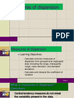 Measures of Dispersion: Slide 1