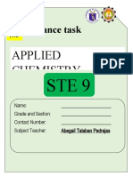 Performance Task - Ste9.applied Schem