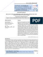 Prevalence of Health Compromising Behaviors Among Tertiary Education Students in The Enugu State of Nigeria