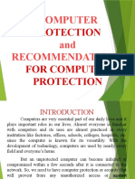 Computer and Recommendations: Protection For Computer Protection